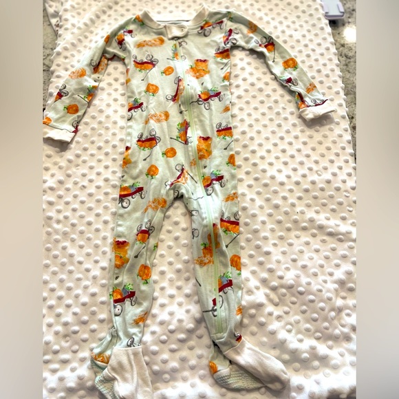 Burt’s Bee Baby Fall Pajamas in “Autum Wagon” (2023) - Picture 4 of 5